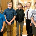 Students await the arrival of their guests at a special veterans reception at Snoqualmie Elementary School Nov. 9. All of the students in Mrs. Cuddihys fifth grade class played a role in making the schools Veterans Day assembly happen. (Courtesy Photo)