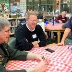 Students talked with their guests of honor at Snoqualmie Elementary School. (Courtesy Photo)