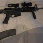 The AR-15 rifle seized by police. Photo courtesy of the Seattle Police Department