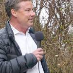 State Senator Mark Mullet spoke Friday morning at the ribbon cutting for the new and improved High Point Trailhead. (Courtesy Photo)