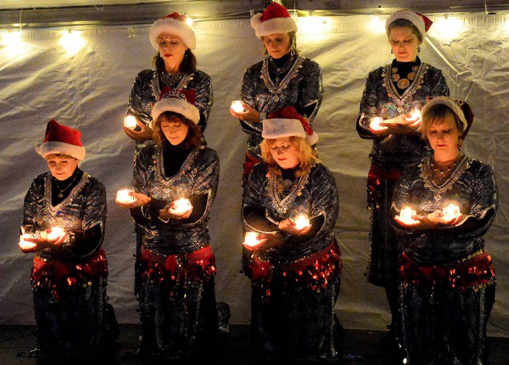 Veils of the Nile perform at North Bends Holly Days Dec. 2. (Photo courtesy of Mary Miller)
