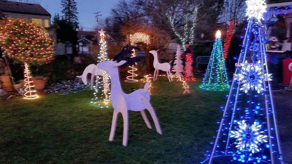 First place in the 2017 Snoqualmie Holiday Lights Contest was the Tarlton home, on Silva Avenue in historic downtown Snoqualmie. (Courtesy Photo)
