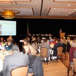 Lt. Gov. Cyrus Hibib addresses a crowd at the East King County Chambers of Commerce Legislative Coalition breakfast on Thursday. Raechel Dawson/staff photo
