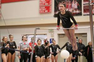 Mount Si Gymnasts take big win against Eastlake; look ahead to post season