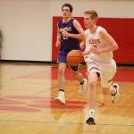 Jabe Mullins breaks away form his opponents and scores in the first half. (Evan Pappas/Staff Photo)