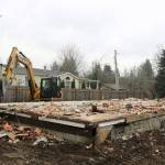 Last week, crews demolished a trailer on the site that will be the future home of a LEO adult group home. The new home, which will accomodate five residents and a live-in caretaker, could be open in the next six to eight months. (Evan Pappas/Staff Photo)