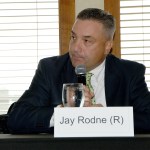 Representative Jay Rodne, pictured speaking at a local candidate forum in 2016, announced Feb. 28 that he does not intend to seek re-election this year. (File Photo)