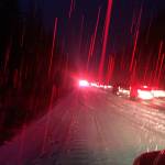 A photo of weather conditions in North Bend, Sunday evening. Courtesy of Eastside Fire and Rescue