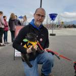 Mount Si Key Club Adviser Joe Dockery with his dog Opal. Evan Pappas/Staff Photo