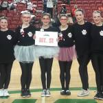 Mount Si Highs dance team at the state competition at the Yakima Sundome, from left to right: Head coach Jen Stokes, Kimby Blomquist, lieutenant Gracie Stokes, captain CJ Tse, captain Morgan Wadsworth, Clarissa Ricks, Camille Ostrem and coach Megan Maxwell. The team finished its third year by placing fifth at state in Military and third in their newest category, Kick, in which the girls took first in at districts. The team is going to nationals this year. There will be a tryout prep clinic from 3:30-5p.m. on April 25, and tryouts start April 30, continue May 2 and finish May 4 in the Freshman Campus Gym. Tryouts are open to current 8-11-graders and no dance experience is necessary. More tryout information can be found at www.mountsidanceteam.weebly.com. Photo courtesy of Mount Si High