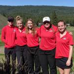Mount Sis girls golf team placed eighth at the recent 12th annual Suncadia Invitational at the Suncadia Resort & Spa in Cle Elum. The field consisted of 105 players from 23 schools across Washington. Mount Sis Kat Hodgson finished tied for sixth overall, shooting a 4-over 76. Also participating in the event from Mount Si were Tori Berger, Emma Fougere, Annie Burns and Dana Kenow. Photo courtesy of Steve Botulinski