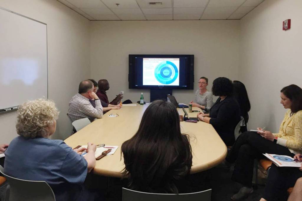 All Home board members meet in Seattle on April 23 to talk about its structure. Photo by Josh Kelety