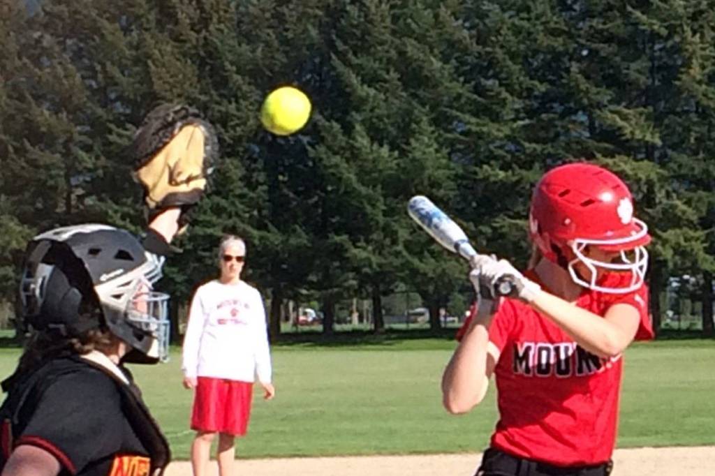 Shaun Scott, staff photo                                Mount Si player Samantha Simmons (pictured) went 3-for-3 and scored three runs in a contest against the Newport Knights on April 25 in Snoqualmie. Newport defeated Mount Si, 10-7.