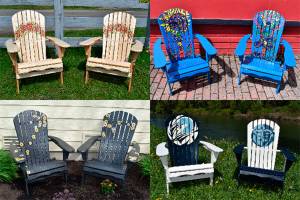 Left to right, top to bottom: Sugar Skull Fiesta by Ronda Bergman, Sitting Pretty by Kerry Beymer, Roses by Emily Creed, Search for the Miraculous by Kristin Lockwood, Poppies by Lola Ridgley-Wagar, and Moon Valley by Harry Roberts.