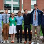 Left to Right – Trenton Hart, Tyler Hart, Sabrina Austin, Jarred Flowers, Blake Barrett, Thomas Binz and Henry Maxon