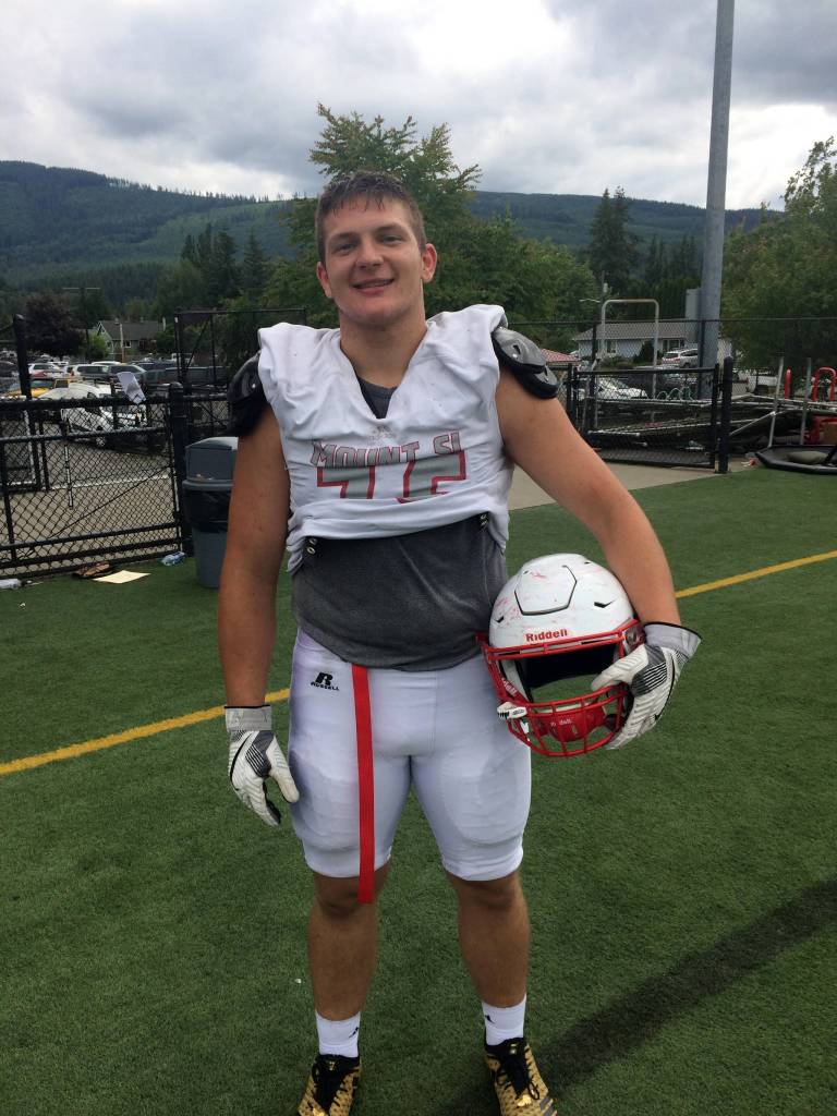 Wilcats senior defensive end Slater Macko is one of the top pass rushers in the KingCo 4A Conference. Shaun Scott/staff photo