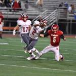 Jesiah Irish snags an interception in 4A KingCo action last season. Photo courtesy of Calder Productions
