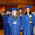 Two RIvers School students walk into the graduation ceremony on June 6. Photo courtesy of Two Rivers School