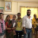 Jake and Madison Leland visit a Smile Train surgeon and his patients in Jaipur, India. Photo courtesy of Jake and Madison Leland.