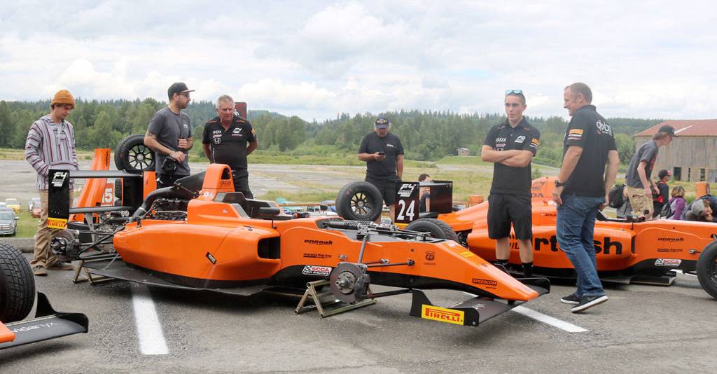 DirtFishs F4 cars were on display right in front of the main office at SummerFest. Evan Pappas/Staff Photo