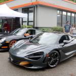 A McLaren 720S and Porsche GT3RS were on display as people entered the festival. Evan Pappas/Staff Photo