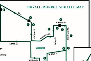 Shuttle bus service from Duvall to Monroe begins operation Aug. 1