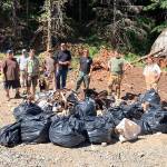 Group gathers 950 pounds of garbage along North Fork