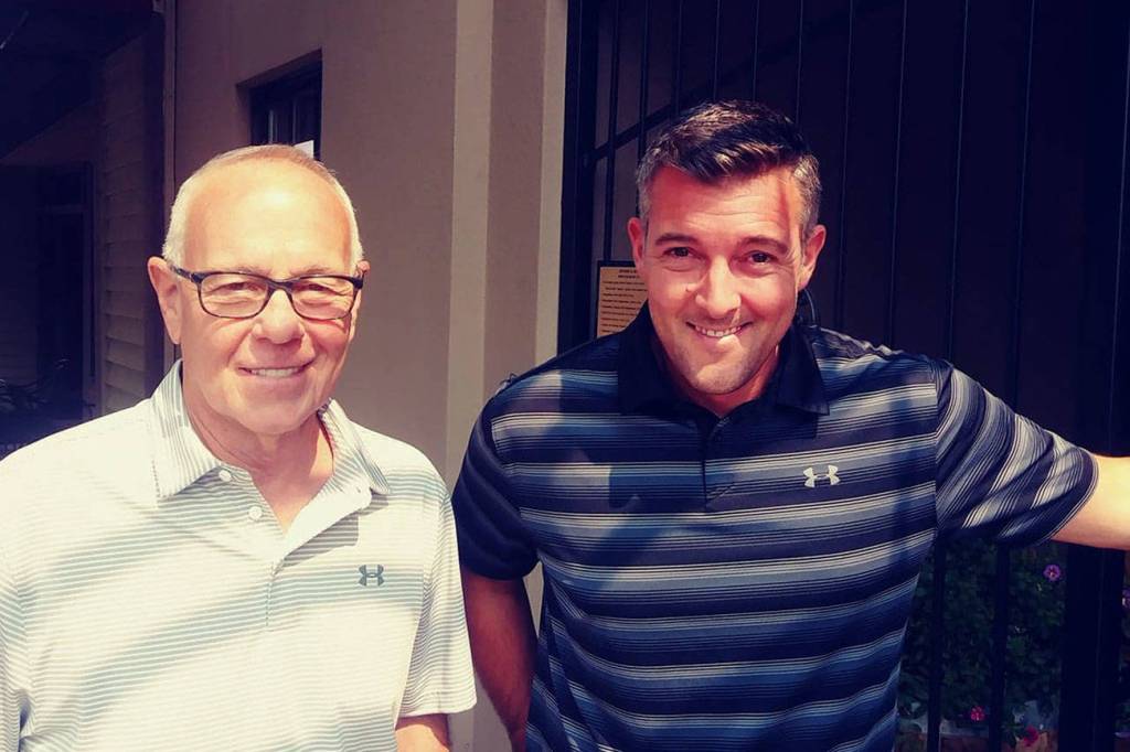 Mike Seal, left, and his son Ryan are owners of the Sigillo Cellars winery which is hoping to build a new production facility in downtown Snoqualmie. Aaron Kunkler/staff photo