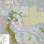 A map of the current and proposed trails connections that Si View Metro Parks would work on with the goal of creating a fully connected network throughout their district. Courtesy Image