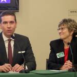 Incumbent candidates Paul Graves and candidate Lisa Callan answer questions regarding Mental Health access in the district. Evan Pappas/Staff Photo