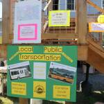 Several of SVTs statistics from 2017 were printed on posters at the 15th anniversary celebration. In 2017, more than 40,000 trips were made using SVT. Evan Pappas/Staff Photo