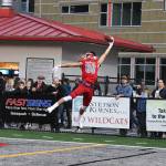 Jonny Barrett snags a spectacular touchdown catch earlier this season. Photo courtesy of Calder Productions