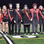 Mount Si High School Homecoming court. King and Queen, Josh York and Madyson Ford, are part of the schools special education program. Members of the court include Joe Waskom, Bella Gerlitz, Colby Green, Emi Yoshikawa, Tatum Dalgleish, Ryan Horn, Mateo DiDomenico, Parker Wutherich and Kevin Corder. Photo courtesy of Calder Productions.