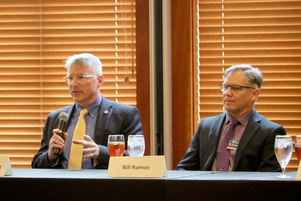 Chad Magendanz and Bill Ramos give their opinion on what can be done to improve affordable housing options. Evan Pappas/Staff Photo