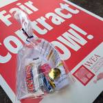 SVASA delivered a bag of treats to the school board members Oct. 23, saying It is clear that saying we value our people is not the same as proving we value our people. Photo courtesy of Snoqualmie Valley Education AssociationSVEA Facebook page.