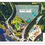 The three phases of the Salish expansion development segmented by color. Between phases one and three there will be 182 hotel rooms. Image courtesy of the city of Snoqualmie