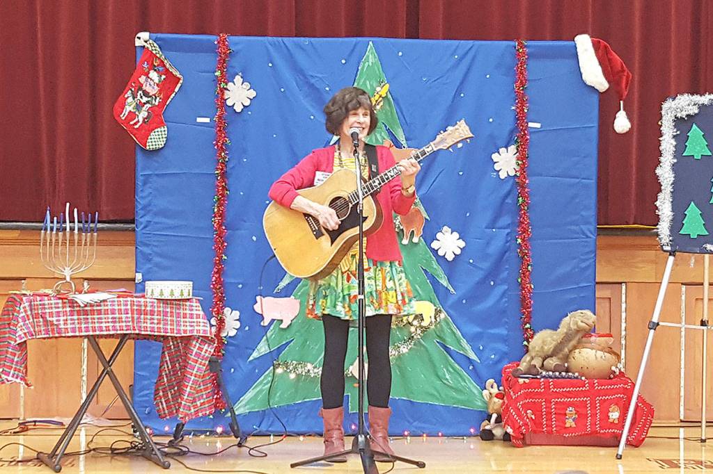 Stewart will preform her concert series, A Season for Singing in various libraries throughout King County. She started off the holiday season with a concert in Skykomish on Nov. 16. Families can visit the KCLS website to find Stewarts upcoming concerts. Courtesy of Nancy Stewart.