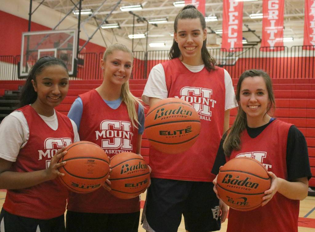 From left to right, Nitika Kumar, Joelle Buck, Sela Heide and Jenae Usselman. Andy Nystrom / staff photo