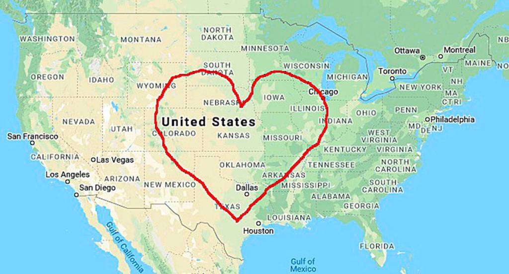 Kirk Gillocks Heart for America cycle campaign took him almost three months to complete. Photo courtesy of Kirk Gillock.