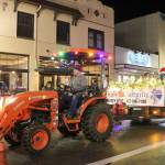 Festive tractor rides around town were offered for free throughout the evening. Evan Pappas/Staff Photo