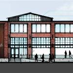 A conceptual drawing of the front of the building from a presentation in December 2017. The goal of the designers was to make it fit in with the historic aesthetic of the downtown area. The design will have to be adjusted with the 35-foot height limit in place. (Courtesy Photo)