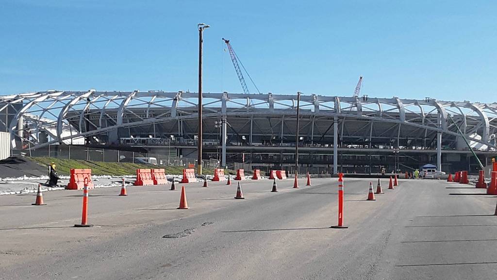 Entrance to the stadium from the corner of Prairie Avenue and East Arbor Vitae Street. Andy Nystrom / staff photo