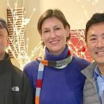 From left, director of local services John Taylor welcomes Danielle de Clercq as deputy director and Jim Chan as director of the permitting division. Photo courtesy of King County Local Services