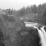 Snoqualmie Falls was shown frequently in TV show Twin Peaks, as was the Salish Lodge & Spa resting on the cliff above the falls. Drew Stuart/ Staff Photo