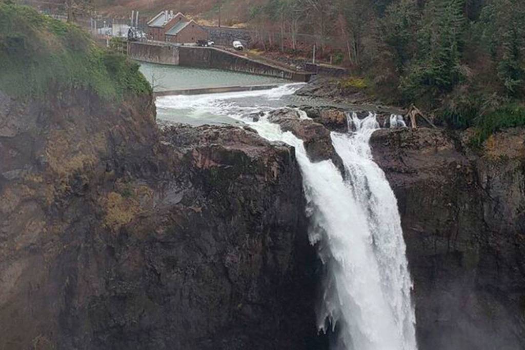 Snoqualmie Falls was shown frequently in TV show Twin Peaks, as was the Salish Lodge & Spa resting on the cliff above the falls. Drew Stuart/ Staff Photo