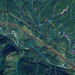 A map of the planned Grouse Ridge Road improvements showing the locations of the various culvert sites along the road. Courtesy Photo