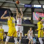 Mount Si Wildcats player Jabe Mullins, pictured, scored 13 points against the Puyallup Vikings in the Class 4A state quarterfinals on Feb. 28 at the Tacoma Dome. Mount Si defeated Puyallup 45-40. Photo courtesy of Don Borin/Stop Action Photography