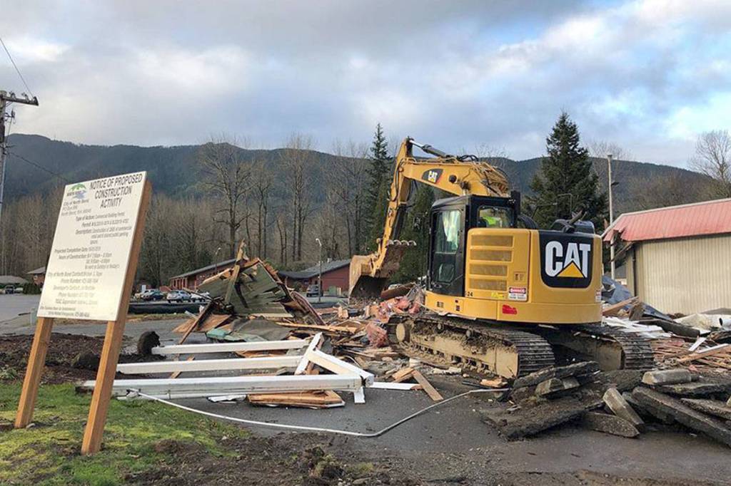 North Bend’s Huxdotter Coffee consturction underway
