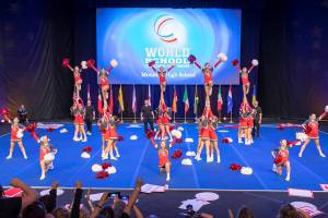 Mount Si High School Cheerleaders perform at the national championships in Orlando, Fla. Photo courtesy of Rex Lau