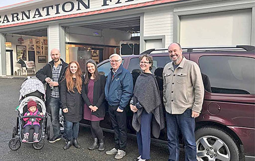 Councilmember Kathy Lambert from District 3, donated a retired King County Metro van to Carnation Farms. The donated van will benefit the farm in transporting kids to and from educational programs. Photo courtesy of King County council.